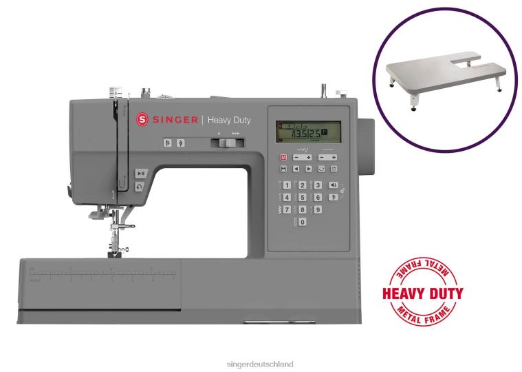 SINGER Hochleistungsnähmaschine 6700c und Verlängerungstisch Maschinen NNX4F10